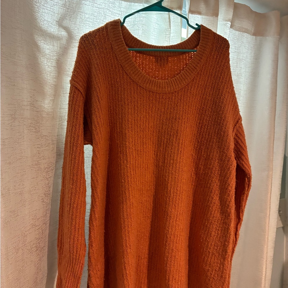Isabel Maternity Cozy Orange Knit Sweater
